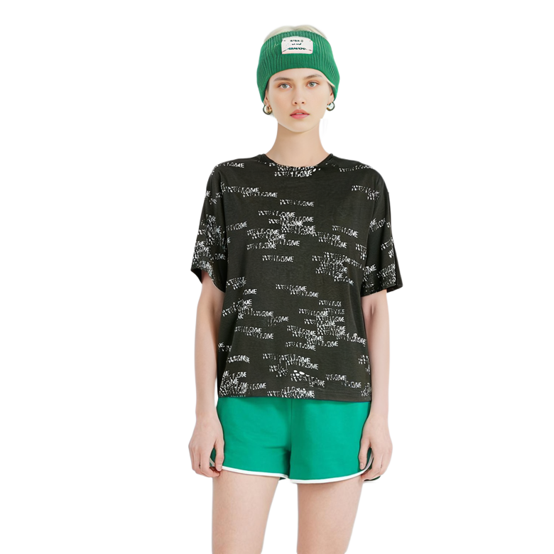 WE11DONE Logo Stamp Unisex Short Sleeve T-Shirt Charcoal Gray. WD-TP6-20-075-U-CH 圖 6