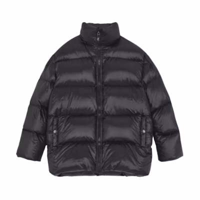 WE11DONE Minimalist Warm Long-Sleeve Jacket Black WD-PJ3-21-081-BK
