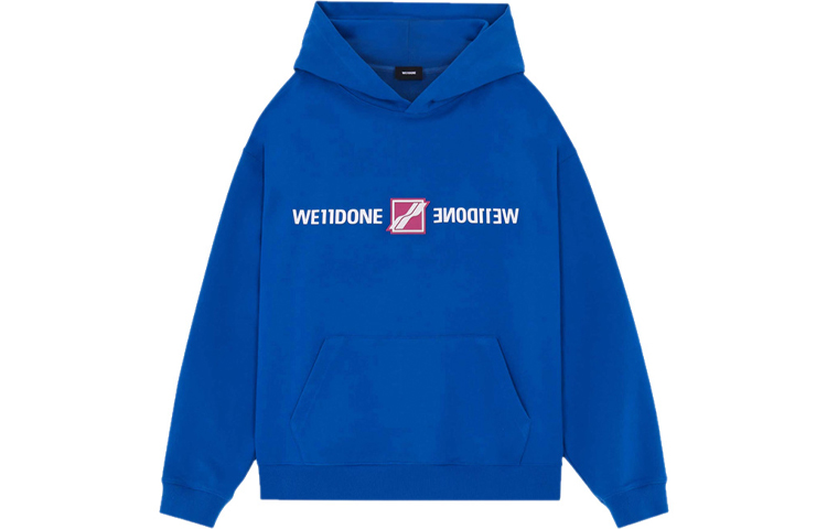 WE11DONE Mirror Logo Oversized Pullover Sweatshirt Unisex Blue WD-TH3-21-564-U-BL 圖 2