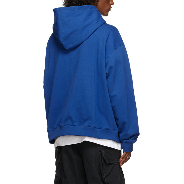 WE11DONE Mirror Logo Oversized Pullover Sweatshirt Unisex Blue WD-TH3-21-564-U-BL 圖 7