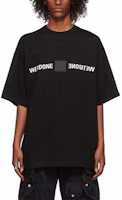 Lookbook WE11DONE 鏡面反光男女款短袖T恤 WD-TT3-21-565-U-BK