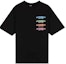Order WE11DONE Multicolor Logo Print Unisex Black Crewneck T-Shirt. WD-TT1-21-546-U-BK