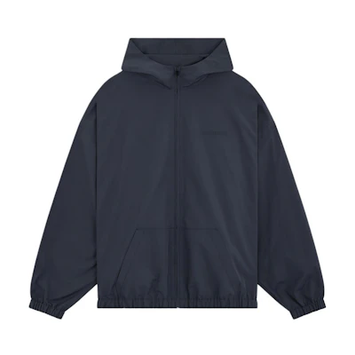 WE11DONE Navy Blue Zip-Up Logo Hoodie Jacket Long Sleeve WD-JP2-24-078-M-NV