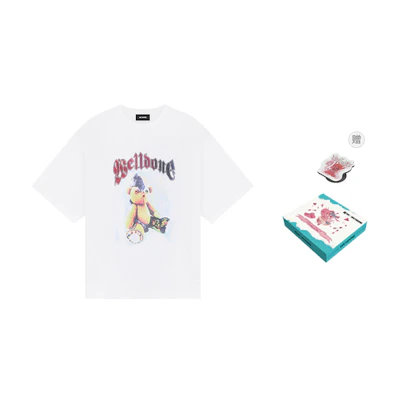 WE11DONE Oversized Crew Neck Short Sleeve T-Shirt Unisex White. WD-TT0-25-747-U-WH