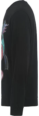 WE11DONE 寬鬆圓領長袖衛衣 黑色 WDTS323785UBK Shop WE11DONE 寬鬆圓領長袖衛衣 黑色 WDTS323785UBK