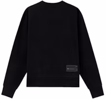 Lookbook WE11DONE 寬鬆版徽標貼飾圓領長袖休閒上衣 男女款 WD-TS3-22-719-U-BK