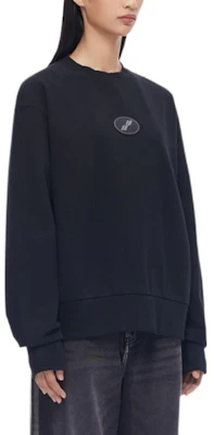 WE11DONE 男女同款宽松圆领长袖卫衣 带标志贴饰 WD-TS3-22-719-U-BK 1