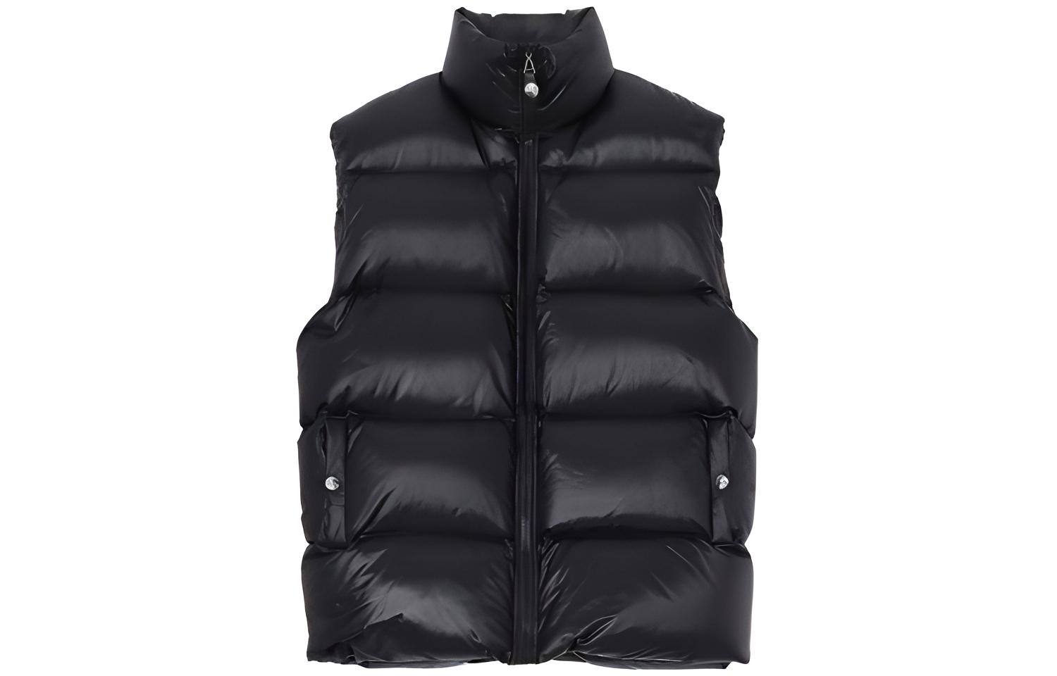 WE11DONE Oversized Down-Filled Zip Vest Unisex WD-PV3-21-097-U-BK