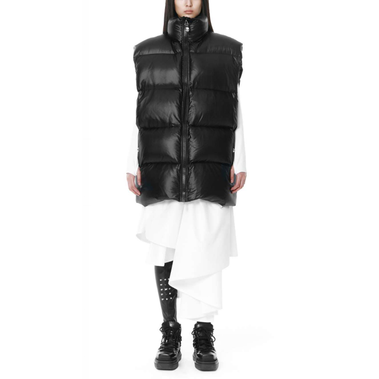 WE11DONE Oversized Down-Filled Zip Vest Unisex WD-PV3-21-097-U-BK 圖 3
