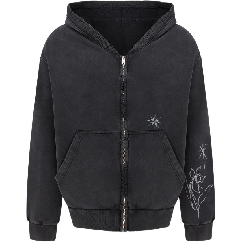 WE11DONE Oversized Logo Hoodie Black WD-TJ2-24-845-U-BK