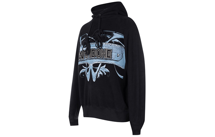 WE11DONE Oversized Logo Printed Hoodie Unisex - Black WD-TH3-21-576-U-BK 圖 4