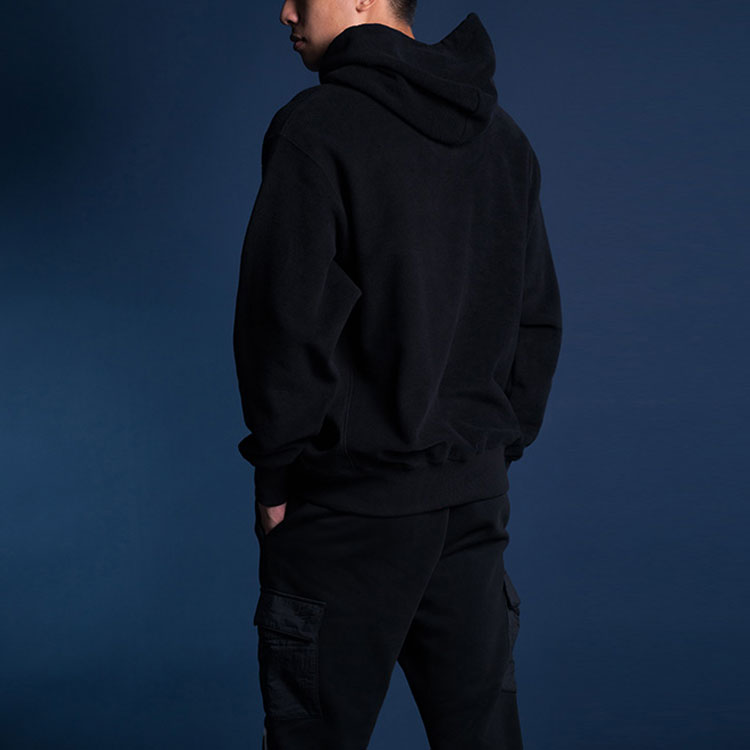 WE11DONE Oversized Logo Printed Hoodie Unisex - Black WD-TH3-21-576-U-BK 圖 7