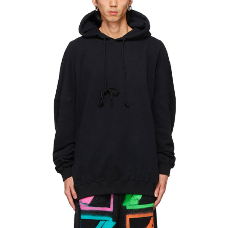 WE11DONE Oversized Logo Unisex Hoodie Black WD-SS5-19-115-U-BK 圖 4