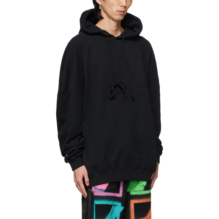 WE11DONE Oversized Logo Unisex Hoodie Black WD-SS5-19-115-U-BK 圖 5