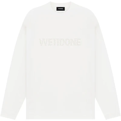 Camiseta Unisex Manga Larga WE11DONE Pearl Print Lavado Blanco Roto. WD-TT2-24-779-U-IV Order Camiseta Unisex Manga Larga WE11DONE Pearl Print Lavado Blanco Roto. WD-TT2-24-779-U-IV