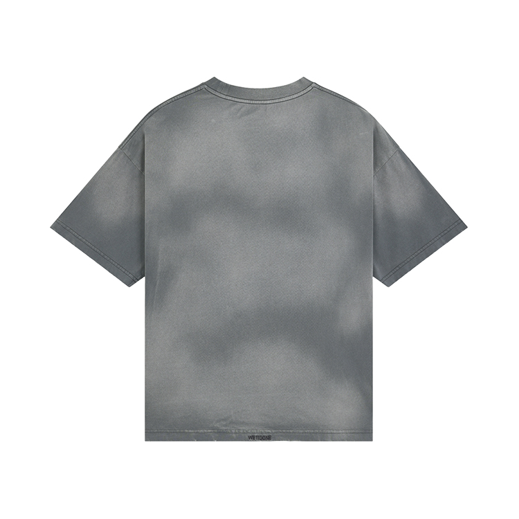 WE11DONE PF24 Dyed Oversized Drop Shoulder T-Shirt Unisex Charcoal Grey WD-TT2-24-742-U-CH 圖 3