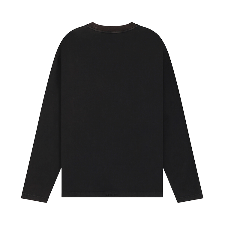 WE11DONE PF24 Monster Animal Graphic Washed Long Sleeve Unisex T-Shirt Black WD-TT2-24-770-U-BK 圖 3