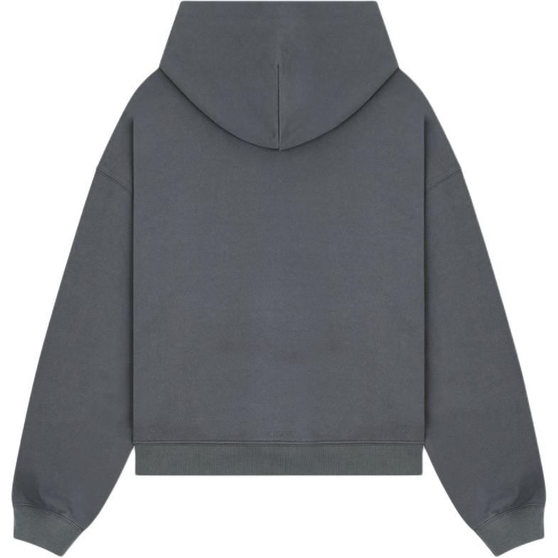 Lookbook WE11DONE PF24 怪物印花復古連帽衫 男女同款 - 木炭灰色 WD-TH2-24-832-U-CH