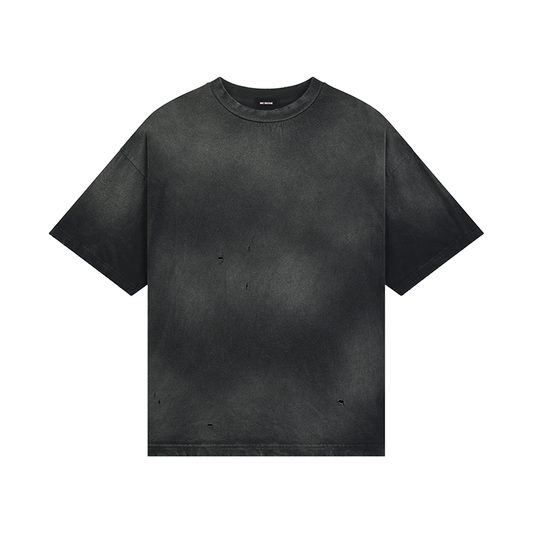 WE11DONE PF24 Tie-Dye Oversized Unisex Black T-Shirt WD-TT2-24-742-U-BK 圖 2