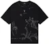 Order WE11DONE PF24 Tie-Dye Print Oversized T-Shirt Unisex Black WD-TT2-24-755-U-BK