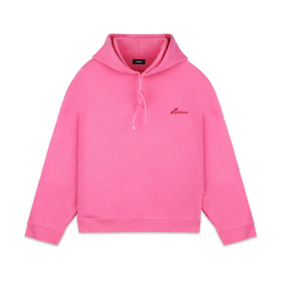 WE11DONE Pink Logo Oversized Hoodie Unisex WD-TP4-20-708-U-PK