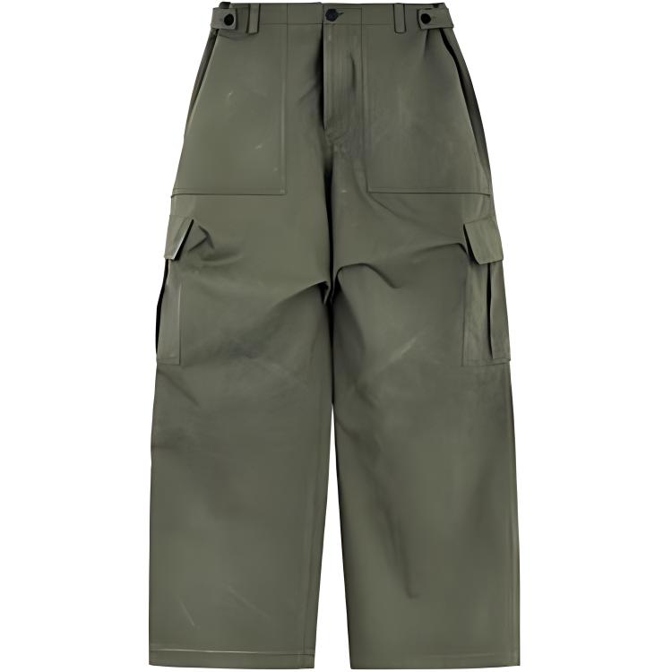 WE11DONE Pleated Utility Cargo Pants Unisex WD-DP3-23-301-M-KK