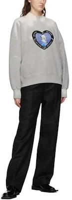 WE11DONE 北极熊爱心卡通图案毛衣 男女同款 WD-TS8-20-104-U-IV Shop WE11DONE 北极熊爱心卡通图案毛衣 男女同款 WD-TS8-20-104-U-IV