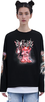 WE11DONE 印花長袖圓領T恤 男女同款 WD-TT3-23-781-U-BK Lookbook WE11DONE 印花長袖圓領T恤 男女同款 WD-TT3-23-781-U-BK