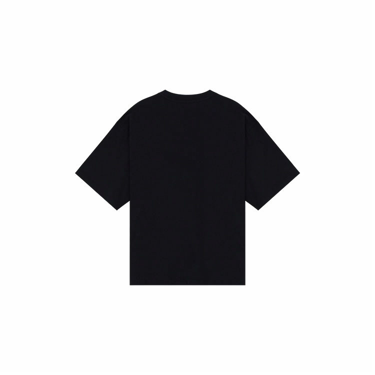 WE11DONE Punk-Style Logo Sparks Graphic Unisex Black T-Shirt. WD-TT0-25-751-U-BK 圖 3