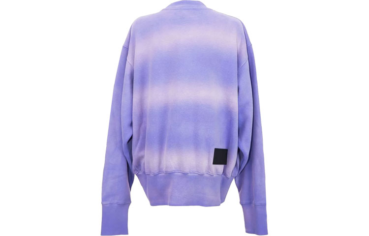 WE11DONE Purple Tie-Dye Letter Print Unisex Crewneck Long Sleeve Sweatshirt WD-TS8-20-098-U-PP 圖 3