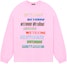 Buy WE11DONE Rare Market 韓國限定粉色彩虹字母Logo圓領長袖T恤。 WD-TT1-22-848-U-LP