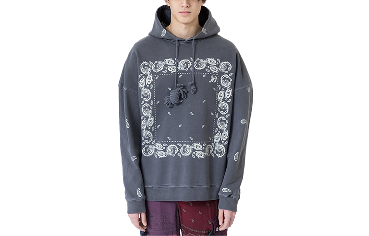 WE11DONE Reflective Casual Hoodie Unisex Dark Grey WD-TH9-20-161-U-CH