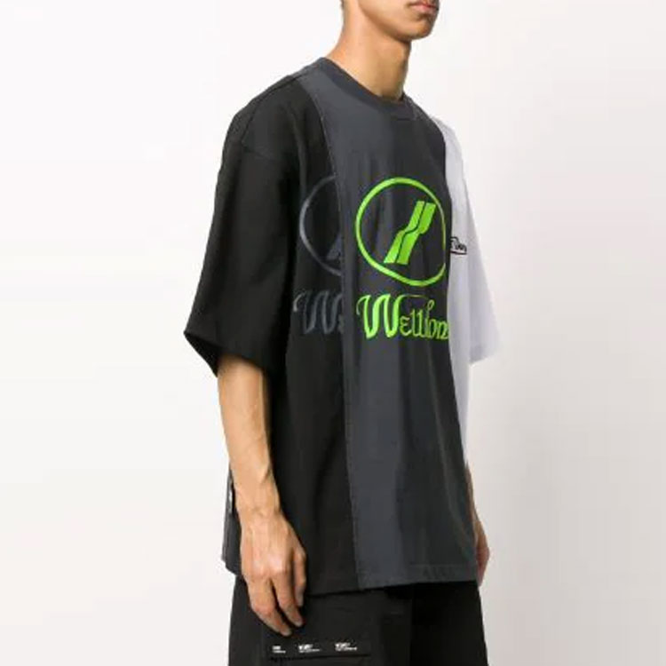 Details for WE11DONE 反光標誌圖案短袖 男女款 黑色。 WD-TP7-20-100-U-WH