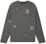 Buy WE11DONE 스톤패턴 오버사이즈 긴팔 티셔츠 유니섹스 차콜그레이 WD-TT2-24-776-U-CH