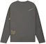 Lookbook WE11DONE 스톤패턴 오버사이즈 긴팔 티셔츠 유니섹스 차콜그레이 WD-TT2-24-776-U-CH