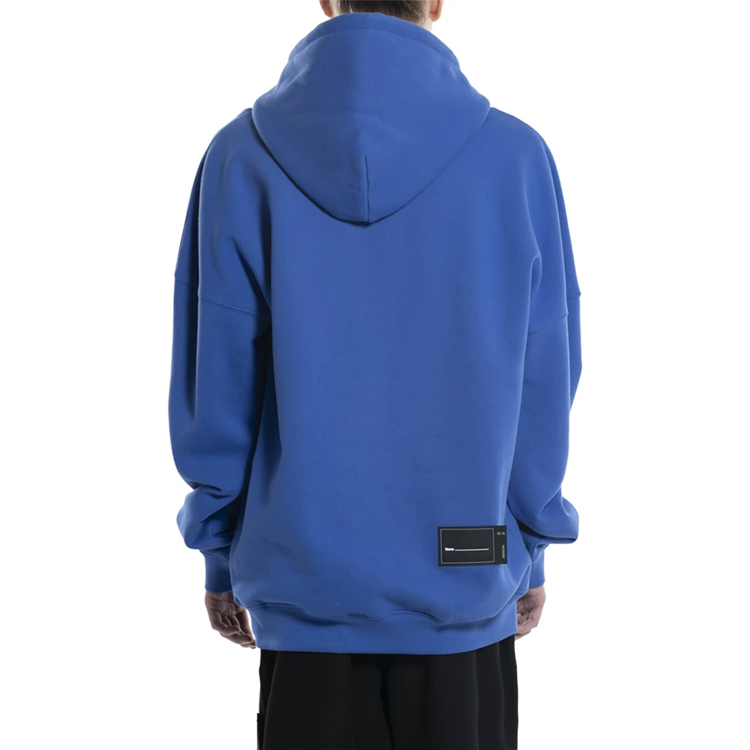 WE11DONE Small Logo Embroidered Drawstring Hoodie Blue Unisex Fall Collection WD-TP3-20-707-U-BL 圖 4