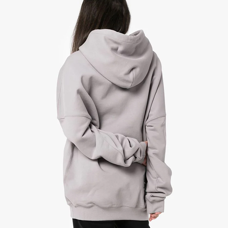 Shop WE11DONE 스몰 로고 자수 드로우스트링 후드티 유니섹스 그레이. WD-TP3-207-07-U-GY