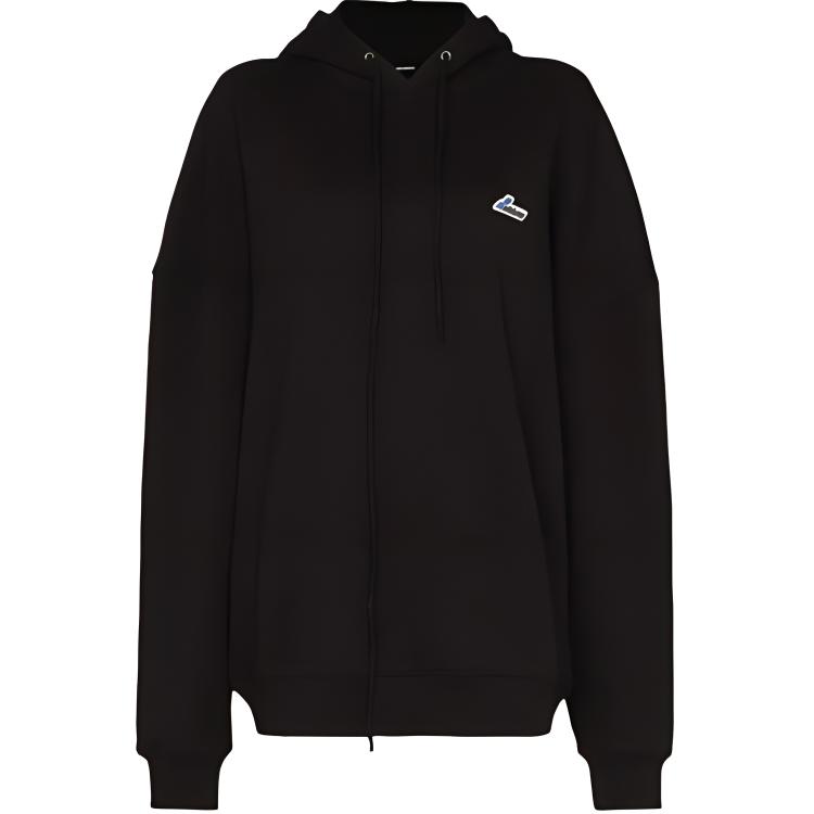 WE11DONE Small Logo Embroidered Hoodie Unisex Black. WD-TP3-20-707-U-BK 圖 2