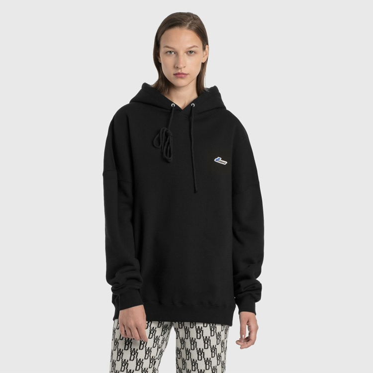 WE11DONE Small Logo Embroidered Hoodie Unisex Black. WD-TP3-20-707-U-BK 圖 3