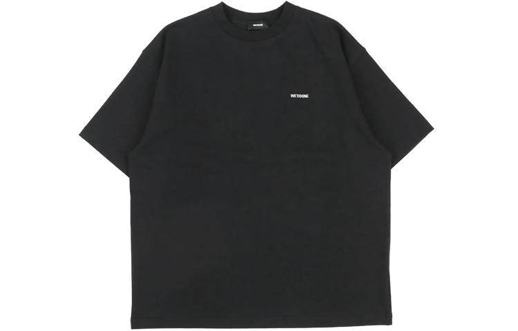 WE11DONE Small Logo Oversized Black Unisex T-Shirt WD-TP6-20-050-U-BK