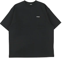 WE11DONE Small Logo Oversized Black Unisex T-Shirt WD-TP6-20-050-U-BK WE11DONE Small Logo Oversized Black Unisex T-Shirt WD-TP6-20-050-U-BK