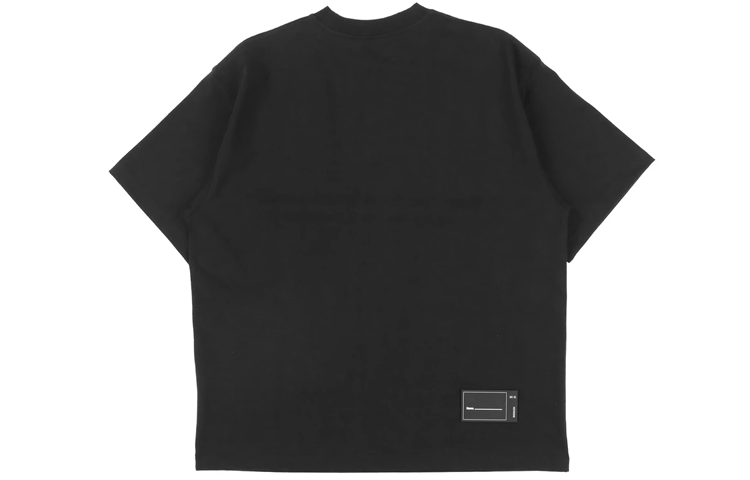 WE11DONE Small Logo Oversized Black Unisex T-Shirt WD-TP6-20-050-U-BK 圖 3
