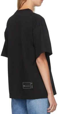 WE11DONE Baju-T Uniseks Hitam Logo Kecil Oversized WD-TP6-20-050-U-BK Purchase WE11DONE Baju-T Uniseks Hitam Logo Kecil Oversized WD-TP6-20-050-U-BK