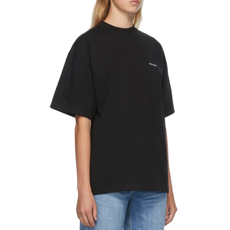 WE11DONE Small Logo Oversized Black Unisex T-Shirt WD-TP6-20-050-U-BK 圖 6