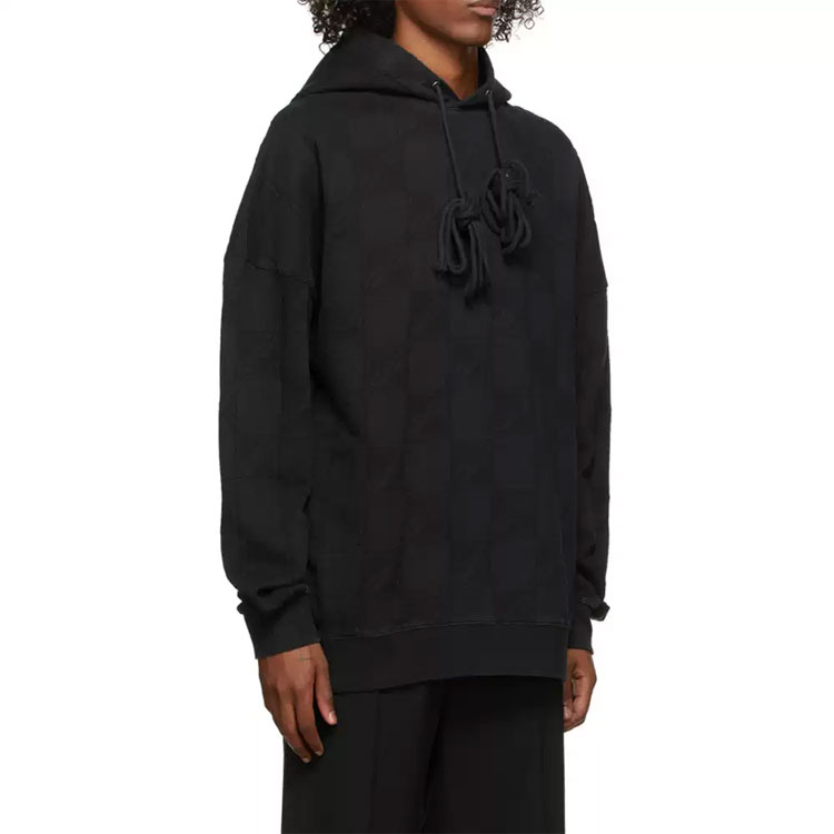 WE11DONE Solid Color Drawstring Hoodie Unisex Black WD-TH3-21-581-U-BK 圖 3