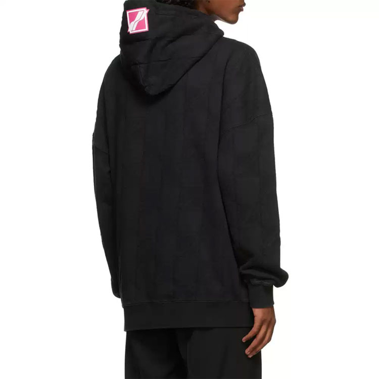 WE11DONE Solid Color Drawstring Hoodie Unisex Black WD-TH3-21-581-U-BK 圖 4
