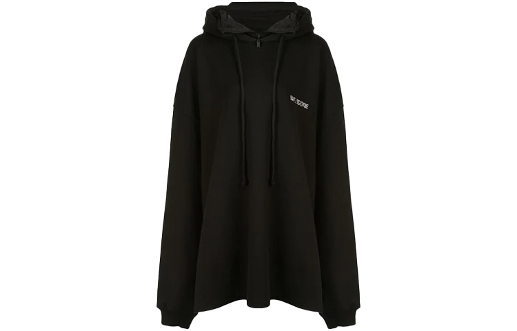 WE11DONE Solid Color Hoodie Unisex Black WD-TP6-20-046-U-BK