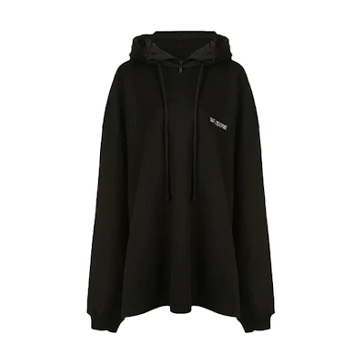 WE11DONE Solid Color Hoodie Unisex Black WD-TP6-20-046-U-BK