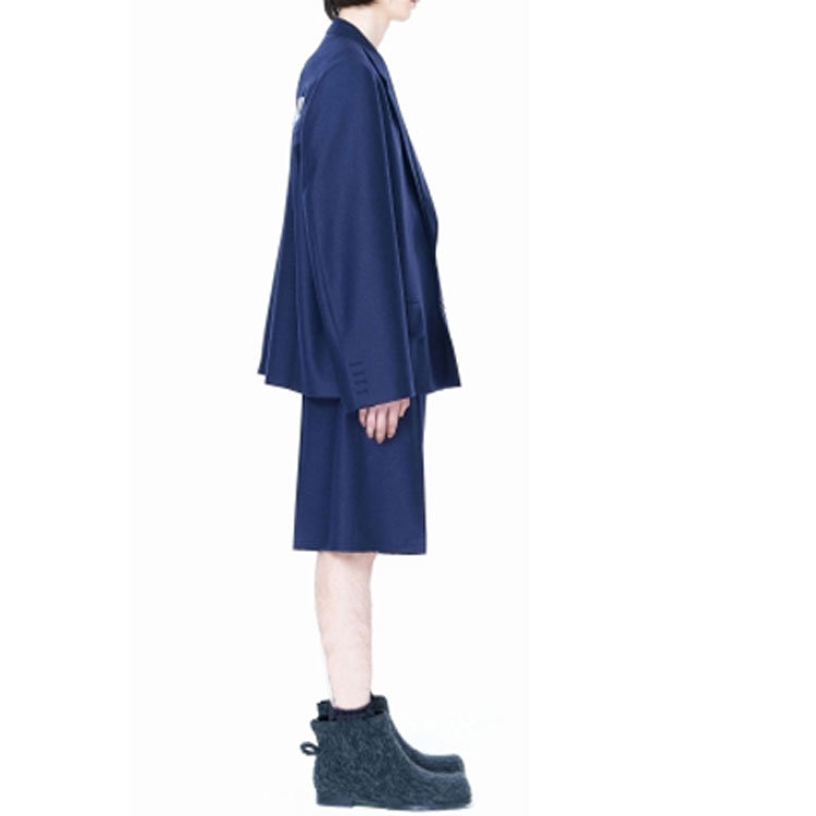 Purchase WE11DONE 솔리드 컬러 로고 패치 블레이저 패션 웨어 WD-JK3-22-084-M-NV