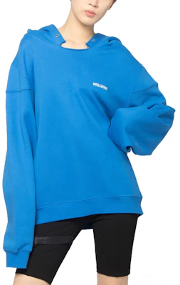 WE11DONE纯色Logo印花套头连帽衫男女通用蓝色 WD-TP2-20-717-U-BL Lookbook WE11DONE纯色Logo印花套头连帽衫男女通用蓝色 WD-TP2-20-717-U-BL